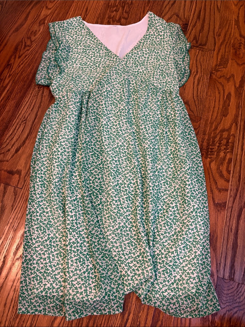 Green Floral Dress